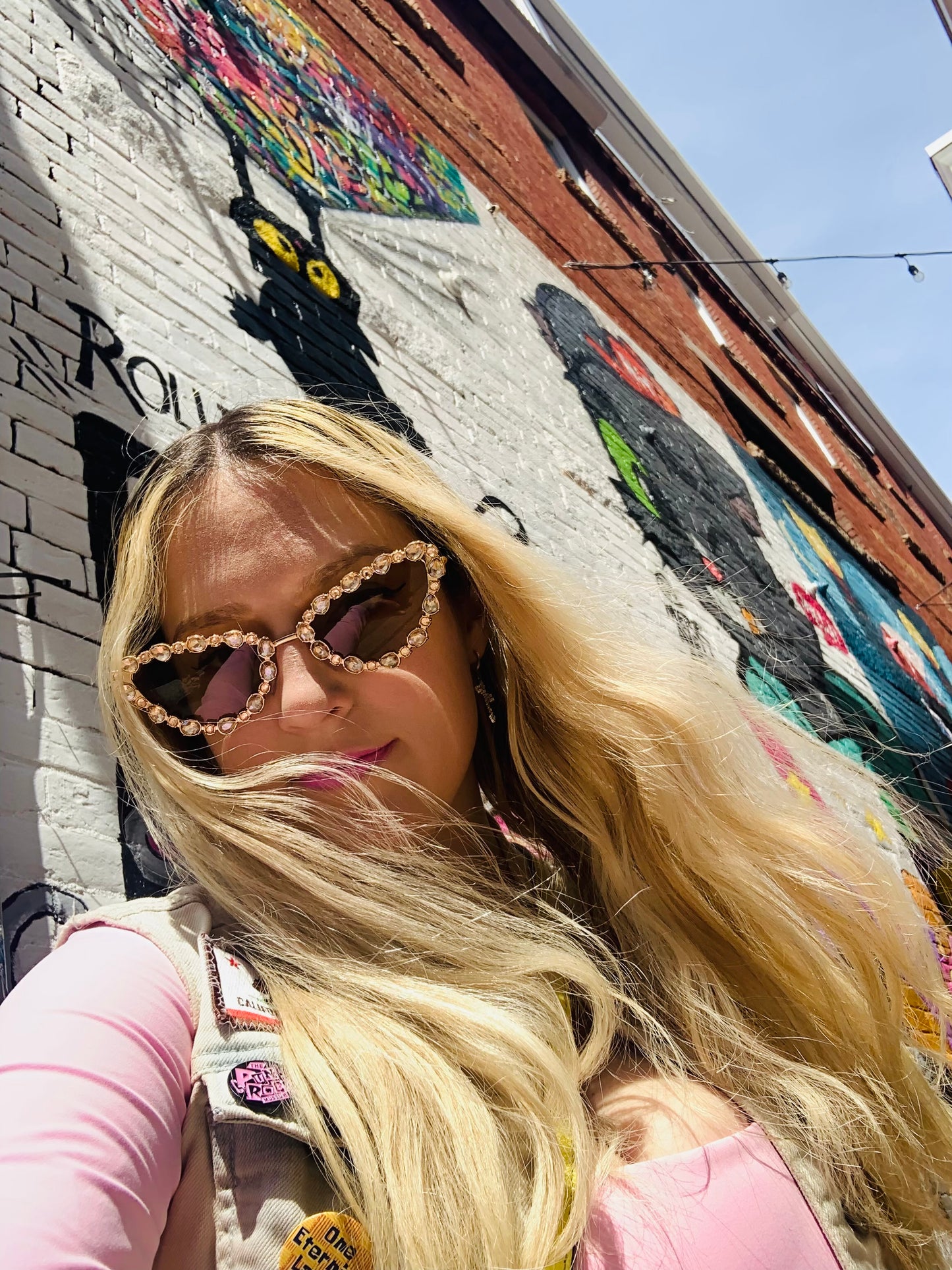 Gold Cat Eye Sunglasses